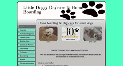 Desktop Screenshot of littledoggydaycare.co.uk